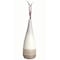 Uniquewise 31.5" Spun Bamboo and Coiled Seagrass Patterned Vase, White, Large QI003357W.L - alternate 1
